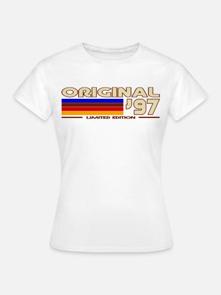 Original97 Retro-deutsche Flagge - Frauen T-Shirt - Weiß