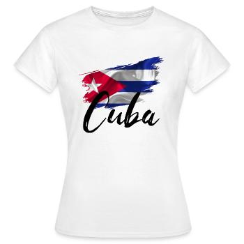 Cuba Pavillon Cubain - T-shirt Femme - blanc - Devant - AI Model Female 172 dark (172cm)