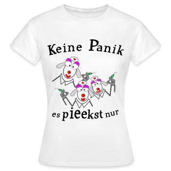 Keine Panik vor der Spritze - Frauen T-Shirt - Weiß - Vorne - AI Model Female 172 dark (172cm)
