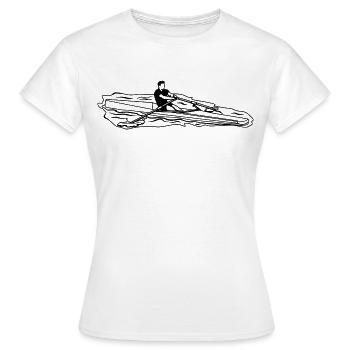 Rower - Women's T-Shirt - white - Front - AI Model Female 172 dark (172cm)
