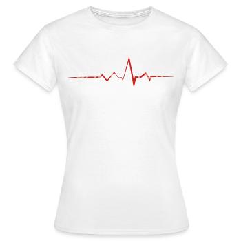 sanitäter schriftzug rettung w - Frauen T-Shirt - Weiß - Vorne - AI Model Female 172 dark (172cm)