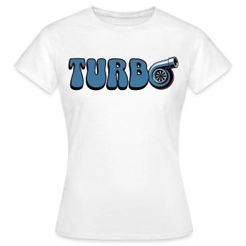 Turbo - T-shirt Femme - blanc - Devant - AI Model Female 172 dark (172cm)
