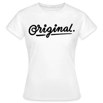 original - Women's T-Shirt - white - Front - AI Model Female 172 dark (172cm)