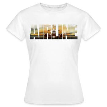 Aerolínea B 737 - Camiseta mujer - blanco - delante - AI Model Female 172 dark (172cm)