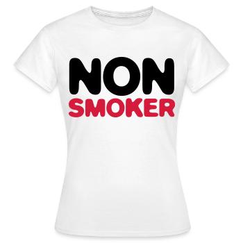 Je suis non fumeur! - T-shirt Femme - blanc - Devant - AI Model Female 172 dark (172cm)