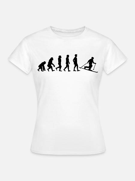 Evolution Telemark - Frauen T-Shirt - Weiß