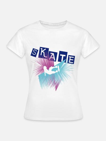 Skate Skating - Frauen T-Shirt - Weiß