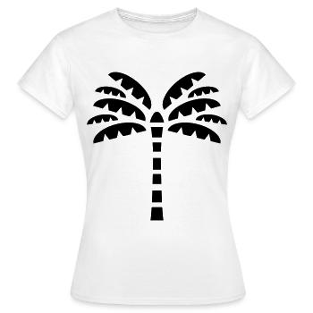 Symbole de palme - T-shirt Femme - blanc - Devant - AI Model Female 172 dark (172cm)