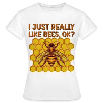 Apiculture Cours d’apiculture Association des apiculteurs Apiculteurs - T-shirt Femme - blanc - Devant - AI Model Female 172 dark (172cm)
