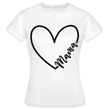 Mama - Frauen T-Shirt - Weiß - Vorne - AI Model Female 172 dark (172cm)