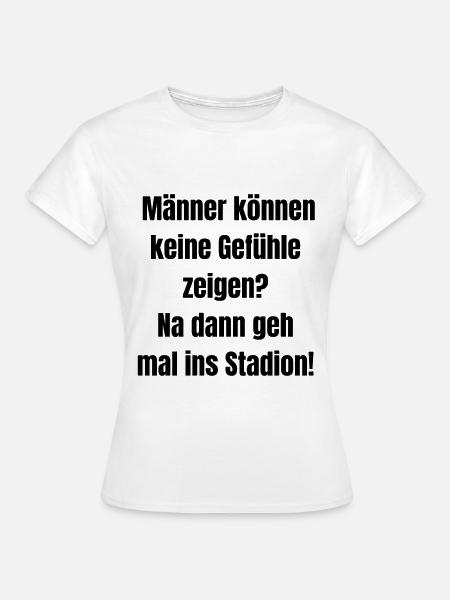 Typisch Mann humorvoll lustige Sprüche witzig - Frauen T-Shirt - Weiß