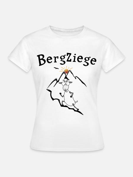 Bergziege Laufen - Frauen T-Shirt - Weiß