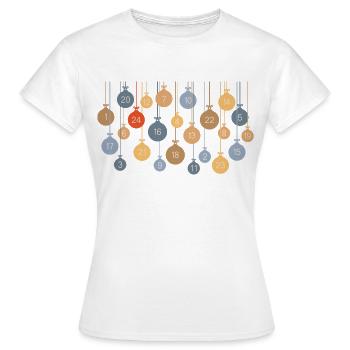 Advent calendar - Women's T-Shirt - white - Front - AI Model Female 172 dark (172cm)