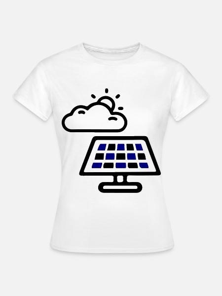 Solar Energie Panele - Frauen T-Shirt - Weiß