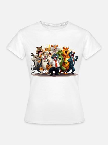 Die wilde Tanzparty - Frauen T-Shirt - Weiß
