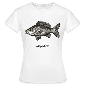 Carpe Diem - Women's T-Shirt - white - Front - AI Model Female 172 dark (172cm)