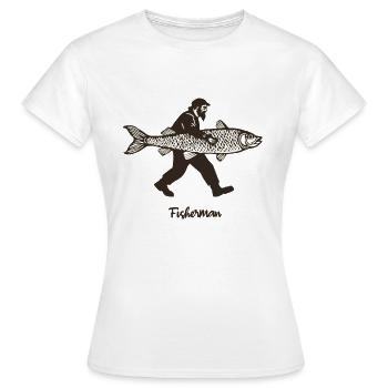 Fisherman - Women's T-Shirt - white - Front - AI Model Female 172 dark (172cm)