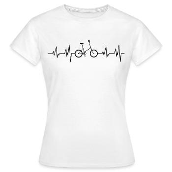 Klapprad Faltrad Bike Reiserad Campingrad Geschenk - Frauen T-Shirt - Weiß - Vorne - AI Model Female 172 dark (172cm)