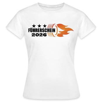 Permis de conduire dépassé en 2026 - Permis de conduire - T-shirt Femme - blanc - Devant - AI Model Female 172 dark (172cm)