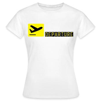 Avion qui décolle - T-shirt Femme - blanc - Devant - AI Model Female 172 dark (172cm)