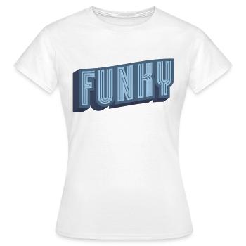 Funky Vintage - Frauen T-Shirt - Weiß - Vorne - AI Model Female 172 dark (172cm)