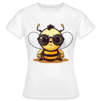 Les abeilles bourdonnantes font autant partie de l’été que la crème glacée et d’autres choses - T-shirt Femme - blanc - Devant - AI Model Female 172 dark (172cm)