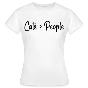 Katzenliebhaber - Frauen T-Shirt - Weiß - Vorne - AI Model Female 172 dark (172cm)