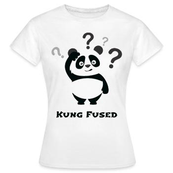 Drôle de kung-fu (sed) - Panda Shirt - T-shirt Femme - blanc - Devant - AI Model Female 172 dark (172cm)
