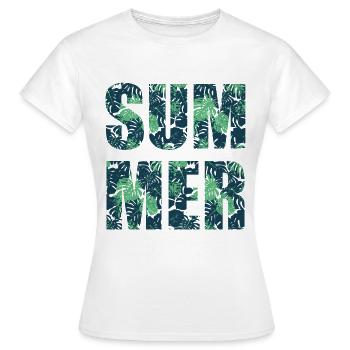 été - T-shirt Femme - blanc - Devant - AI Model Female 172 dark (172cm)