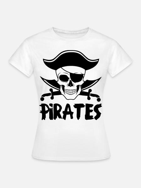 Piraten - Frauen T-Shirt - Weiß