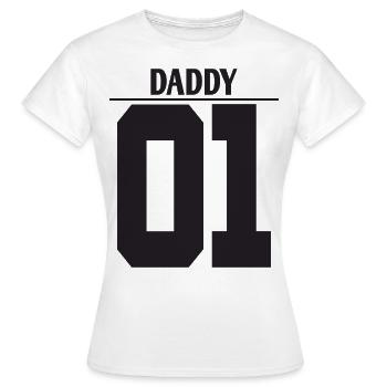 Daddy 01 & Daddys Girl 01 shirt - Women's T-Shirt - white - Front - AI Model Female 172 dark (172cm)