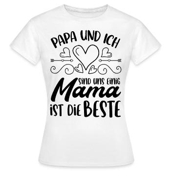 Geschenk für Muttertag Mutter - Frauen T-Shirt - Weiß - Vorne - AI Model Female 172 dark (172cm)