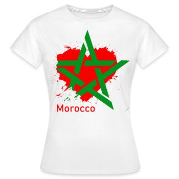 Maroc mon Amour - T-shirt Femme - blanc - Devant - AI Model Female 172 dark (172cm)