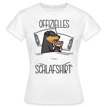 Jagdterrier Kuscheltier Hund - Frauen T-Shirt - Weiß - Vorne - AI Model Female 172 dark (172cm)