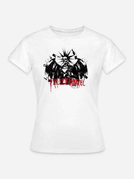 Evil Punk Fallen Angel Graphics Fallen Angel Inscription - Women's T-Shirt - white