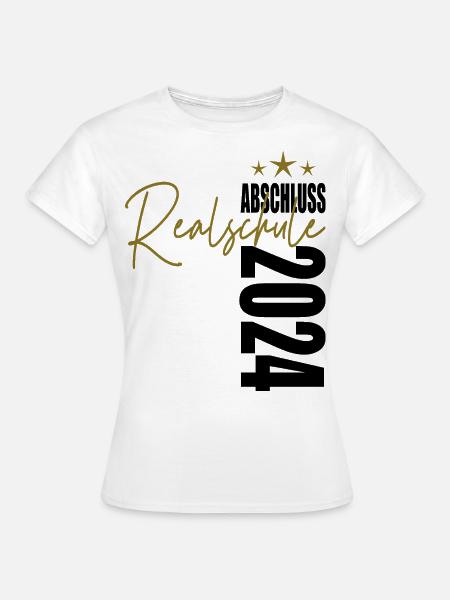 Abschluss 2024 Realschule - Frauen T-Shirt - Weiß