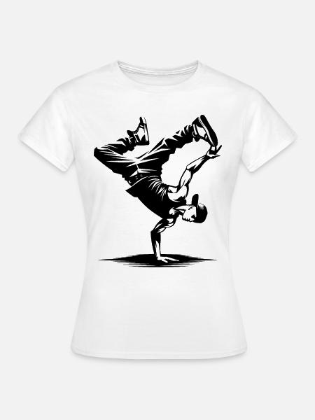 Breakdance - Frauen T-Shirt - Weiß