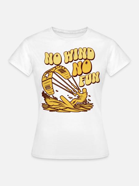 Kitesurfen Kitesurfer Kiteboard - Frauen T-Shirt - Weiß