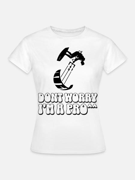 Kitesurfen Kitesurfer Kiteboard - Frauen T-Shirt - Weiß