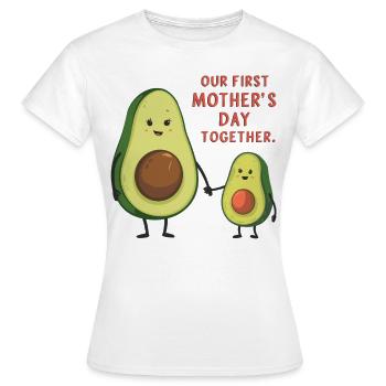 Avocat sucré pour la première fête des mères - T-shirt Femme - blanc - Devant - AI Model Female 172 dark (172cm)