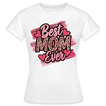 Meilleure maman de tous les temps - Cadeau pour les mamans - T-shirt Femme - blanc - Devant - AI Model Female 172 dark (172cm)