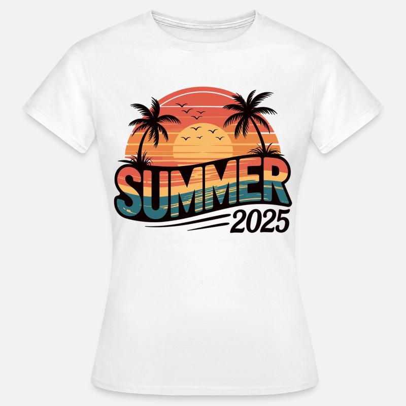 Palm trees and sun - summer 2025 - Women's T-Shirt - white