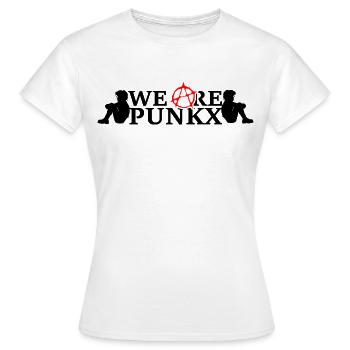 We are Punkx - Frauen T-Shirt - Weiß - Vorne - AI Model Female 172 dark (172cm)