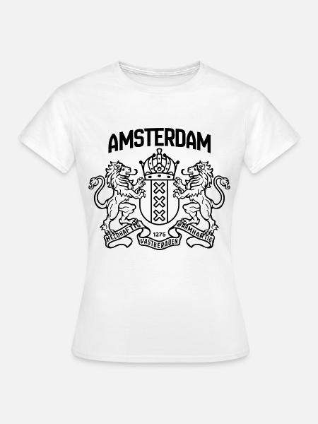 Amsterdamer , klar - Frauen T-Shirt - Weiß
