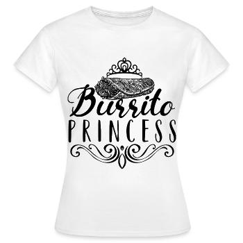 Cheat Day Burrito Burger Fast Food Pizza - Women's T-Shirt - white - Front - AI Model Female 172 dark (172cm)