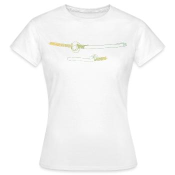 Duo - Frauen T-Shirt - Weiß - Vorne - AI Model Female 172 dark (172cm)