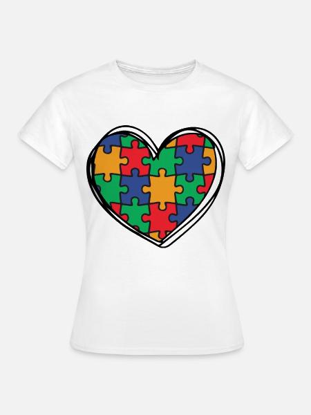 Autismus Autisten - Frauen T-Shirt - Weiß