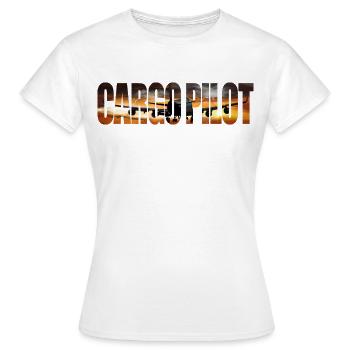 Pilote de fret - T-shirt Femme - blanc - Devant - AI Model Female 172 dark (172cm)