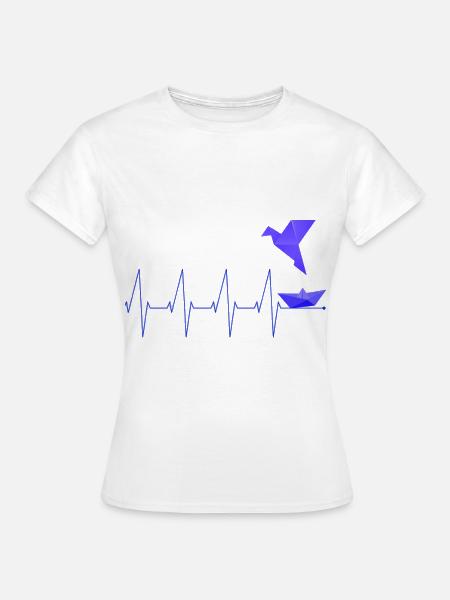 Origami - Frauen T-Shirt - Weiß