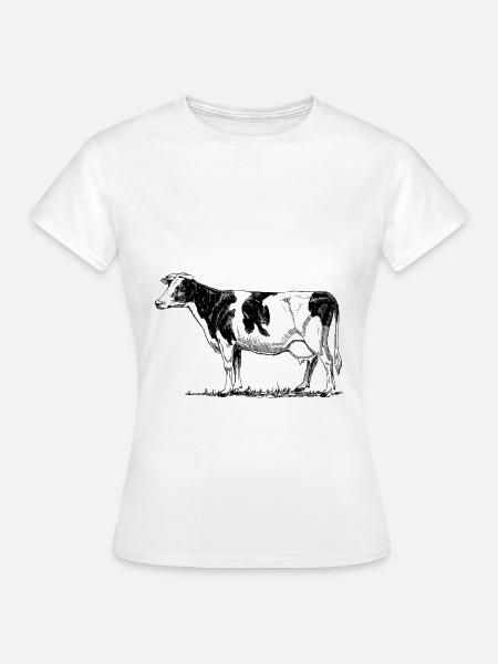 Kuh - Frauen T-Shirt - Weiß